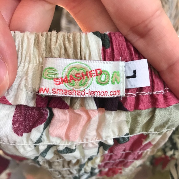 Strapless Floral Smocked Midi Summer Dress - Picture 6 of 7